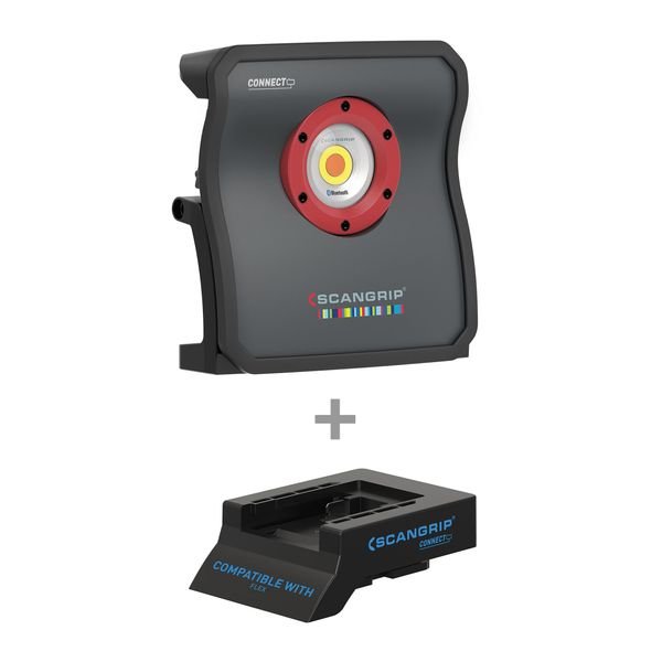 Maalipinnan tarkastusvalo Scangrip Multimatch 8 CONNECT, 8000 lm, Flex akuille