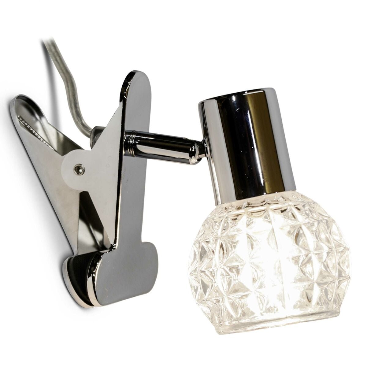 Sessak Beth klipsivalaisin kromi