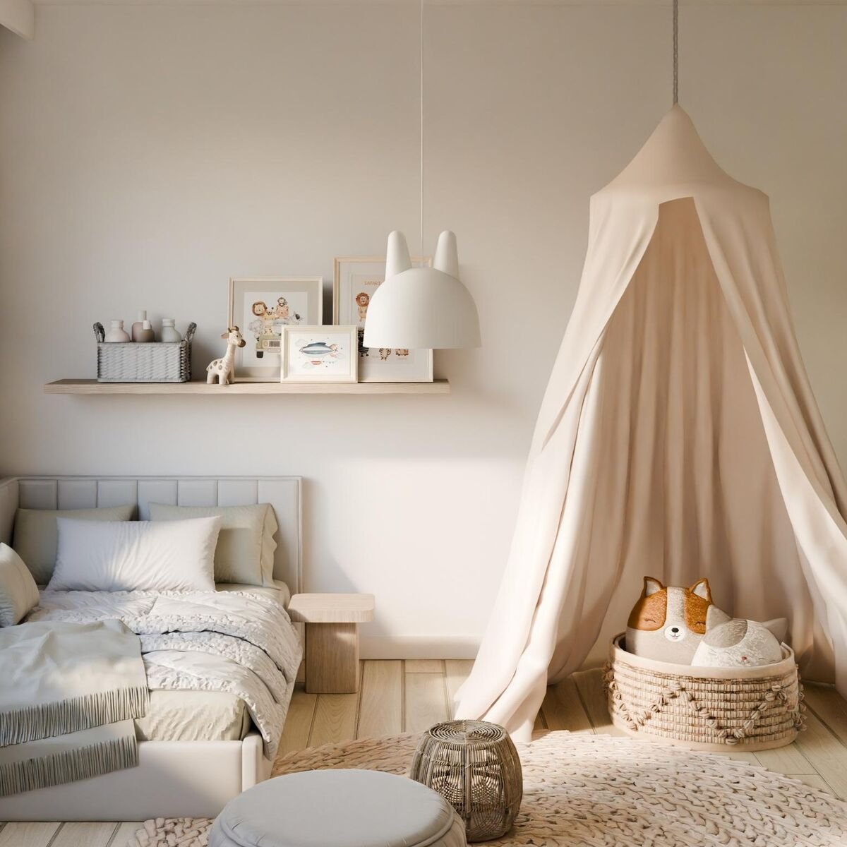 Sessak Pupu riippuvalaisin valkoinen