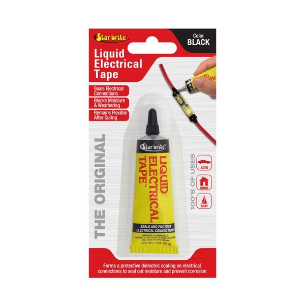 Nestemäinen sähköteippi Star Brite Liquid Electrical Tape, 30 ml, Musta