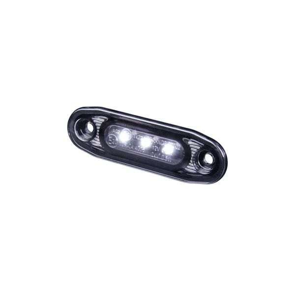 Huomiovalo /Äärivalo Strands Dark Knight Ultra Slim - 12/24V / 0.2-0-3W / 79 mm, Valkoinen