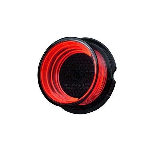 Huomiovalo /Äärivalo Strands FOR9T GEO - 12/24V / 5W / 70 mm, Punainen