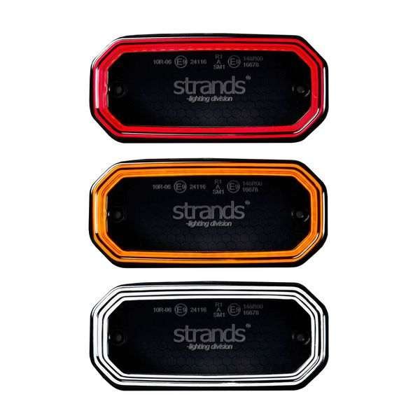 Huomiovalo /Äärivalo Strands FOR9T Scale - 12/24V / 3.5W / 116 mm, Oranssi