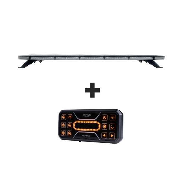 Varoitusvalo Strands Monitum - Paneeli / 12/24V / 99W / 933 mm, Valaisin + Langaton kaukosäädin