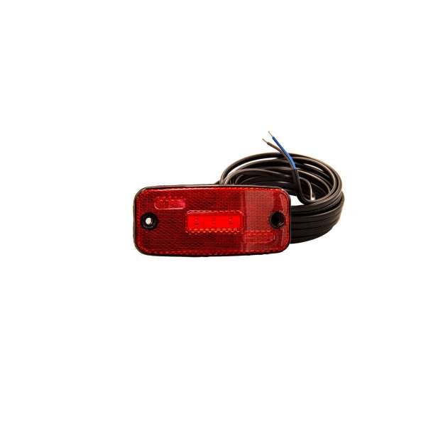 Huomiovalo Strands Position Light 5 LED - 12/24V / 111 mm, Punainen