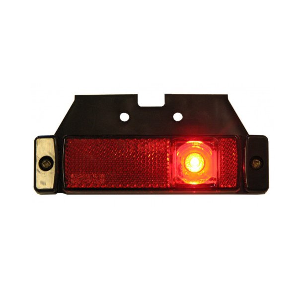 Huomiovalo / Heijastin Strands Side Marker / Position Light LED - 12/24V / 120 mm, Punainen