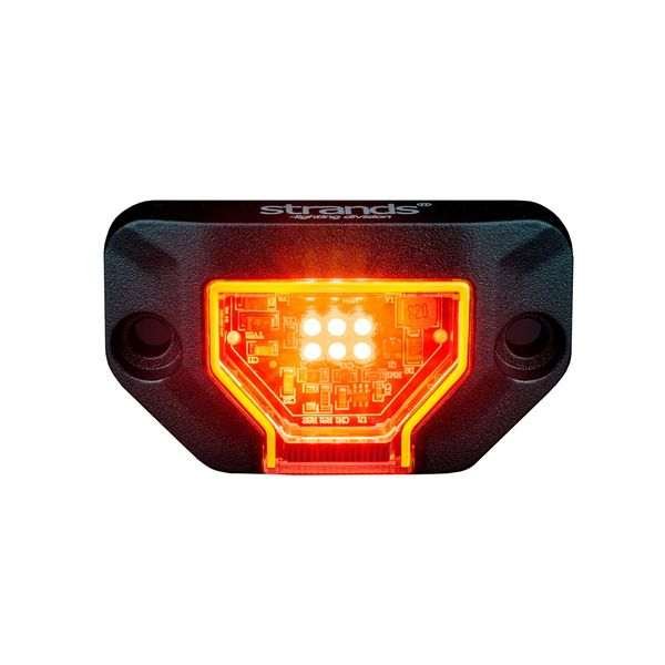 Huomiovalo /Äärivalo Strands Unity Rock Light - 12/24V / 5-7.8W / 74 mm, Punainen