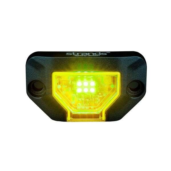 Huomiovalo /Äärivalo Strands Unity Rock Light - 12/24V / 5-7.8W / 74 mm, Keltainen