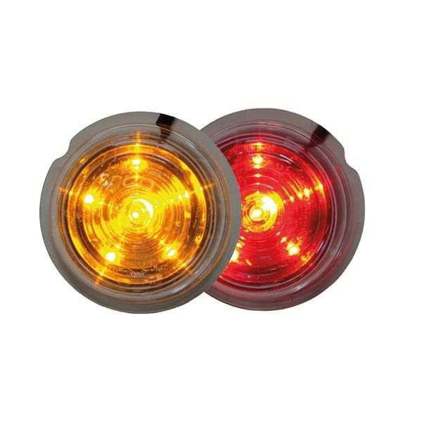Huomiovalo /Äärivalo Strands Viking 6LED - 12/24V / 70 mm, Punainen