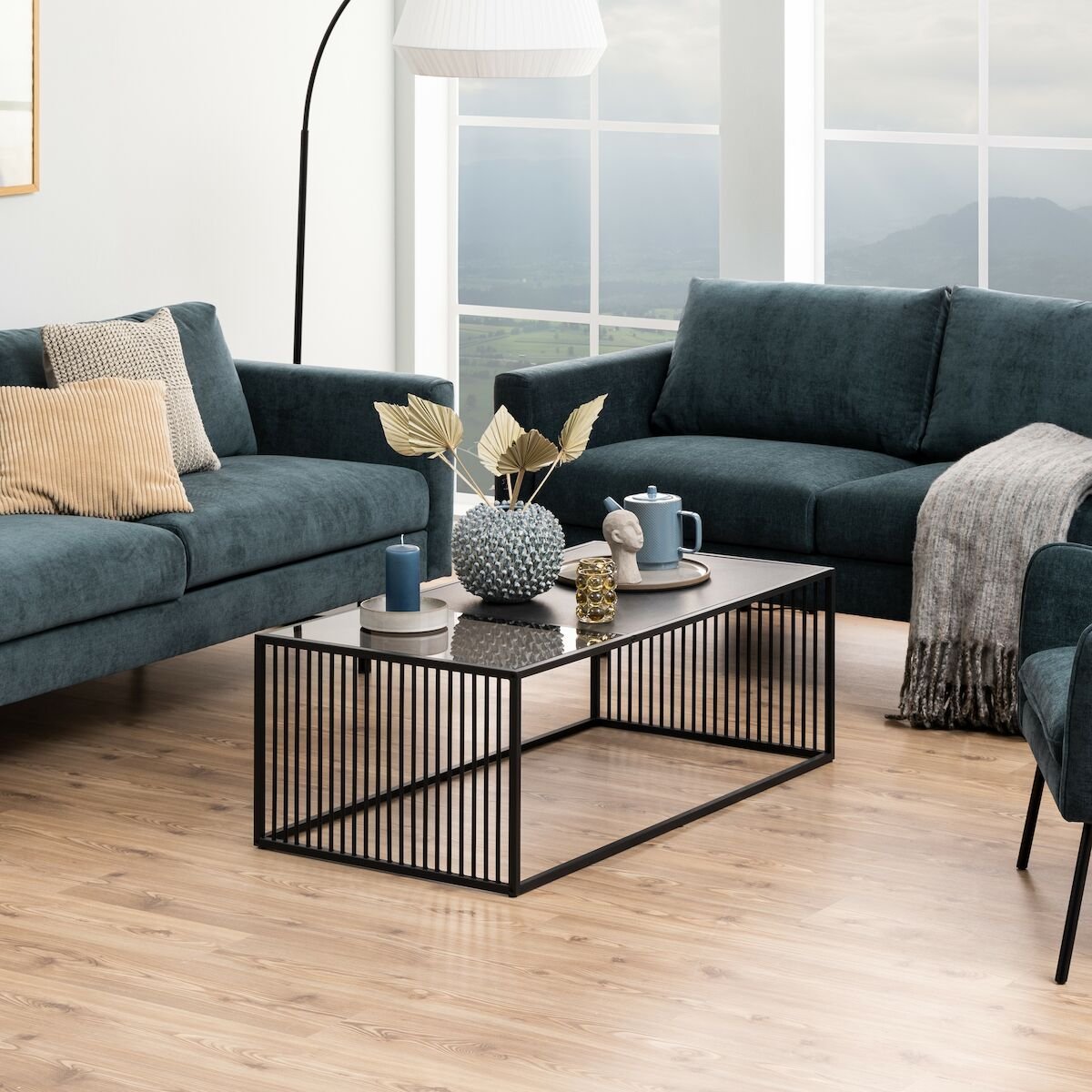 Strington sohvapöytä 120x60 cm musta marmori, asiakaspalautus