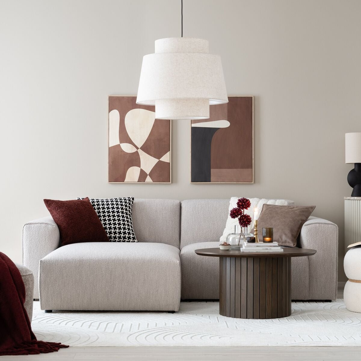 Syli divaanisohva, vasen vaaleabeige Alpine 01