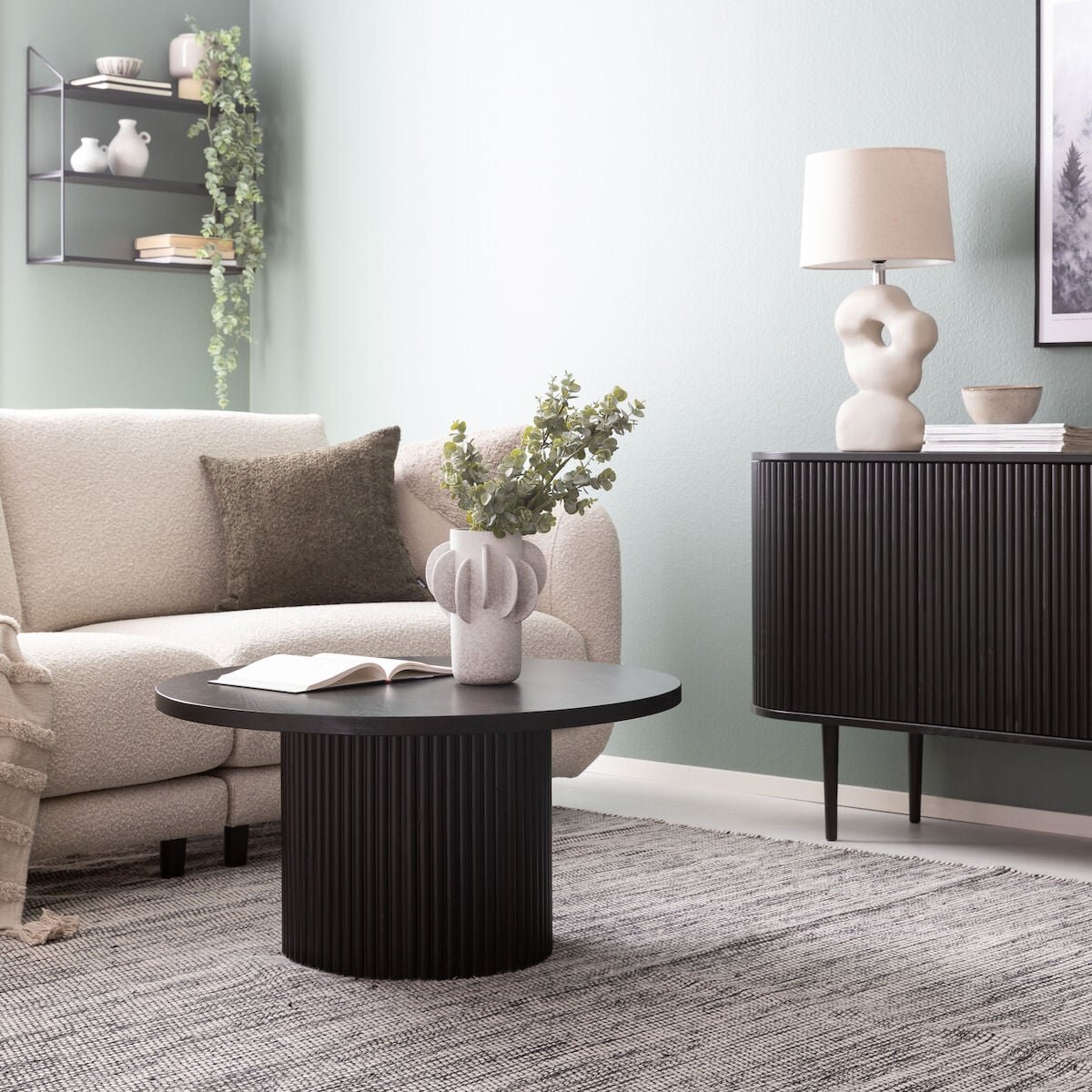 Taimi pyöreä sohvapöytä Ø80 cm hiili