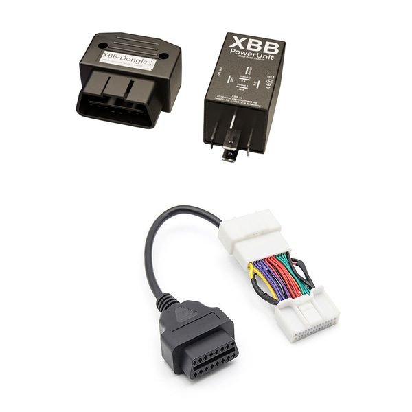 Kytkentärele lisävaloille XBB OBD Dongle&PowerUnit, Tesla Model S, 3, X, Y, Tesla Model 3&Y (2019-2024)