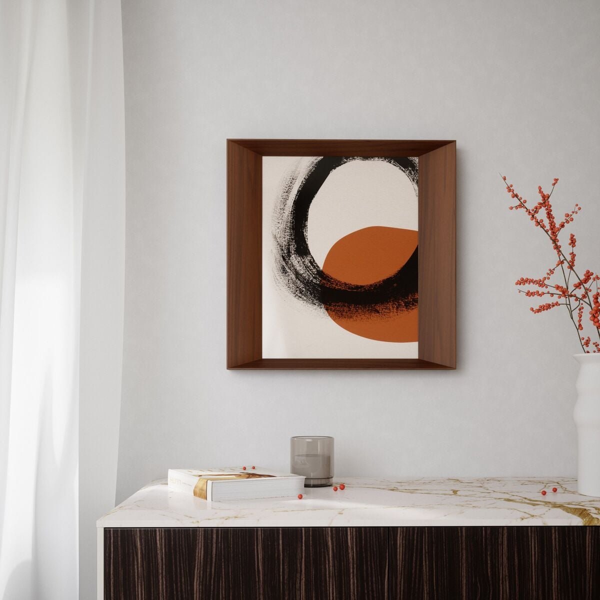 Umbra Lookout valokuvakehys vaalea pähkinä