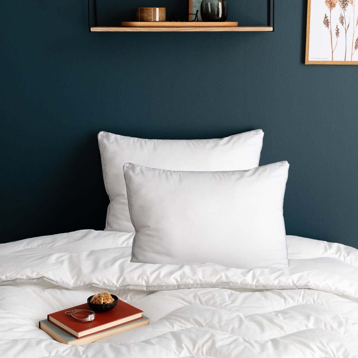 Unia Premium parisängyn peitto- ja tyynysetti valkoinen