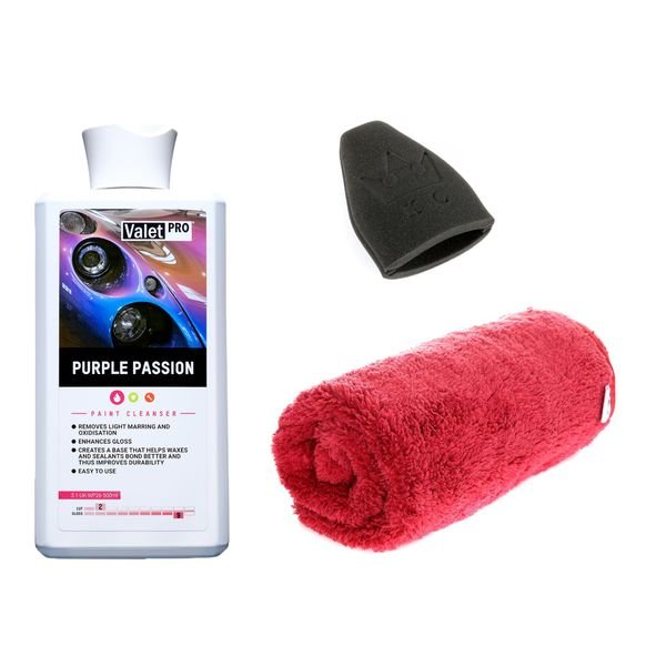 Pohjustusaine ValetPRO Purple Passion, Pohjustusaine (500 ml) + Levitin + Kiillotusliina