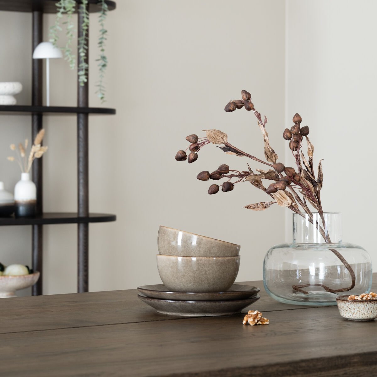 Veini tammi lankkupöytä 140x90 cm savutammi/musta