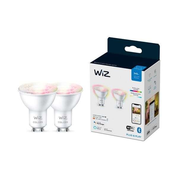 Led-älylamppu Wiz Colour RGBW, GU10, 2 kpl