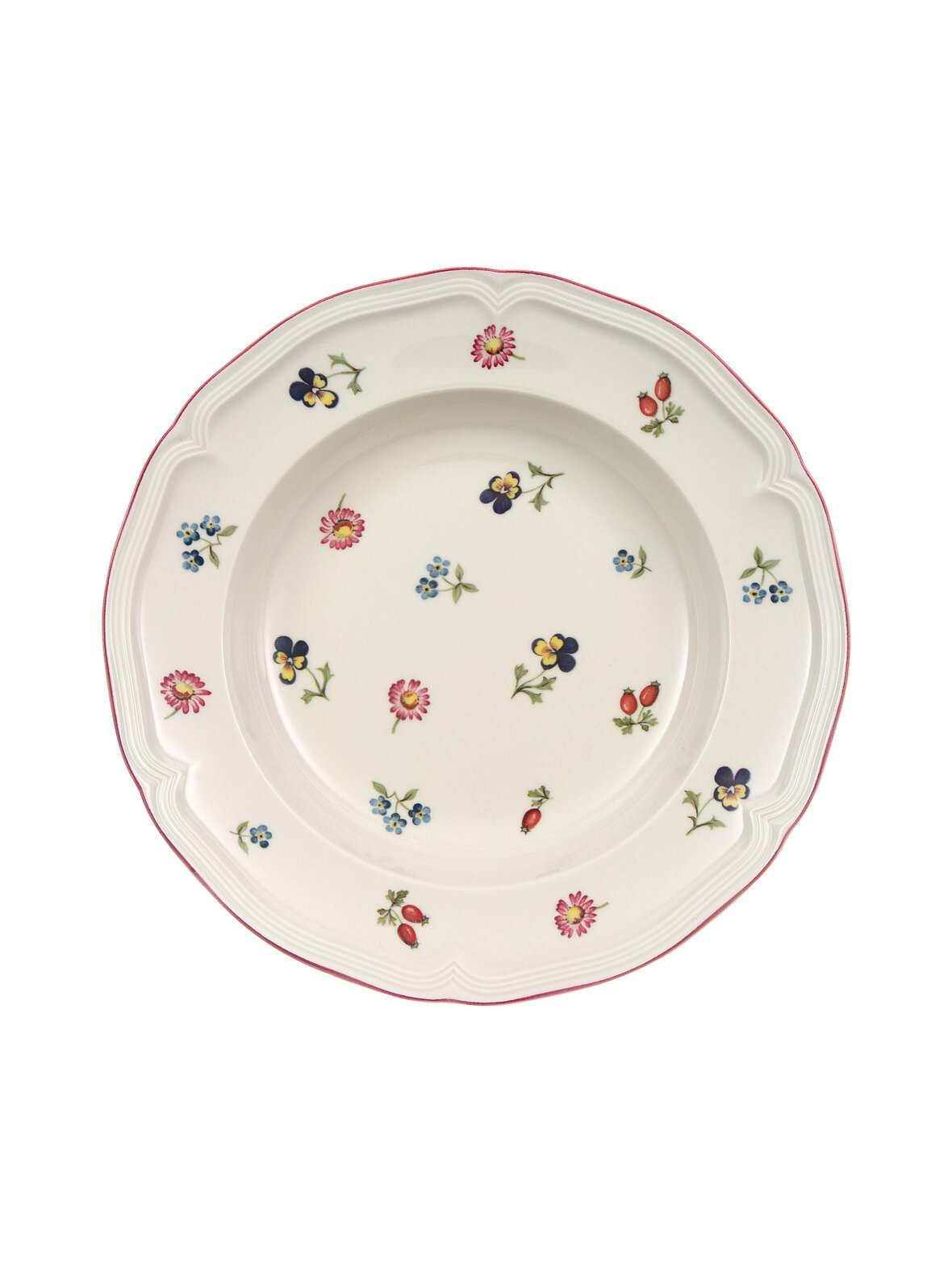 Petite fleur -syvä lautanen ø 23 cm