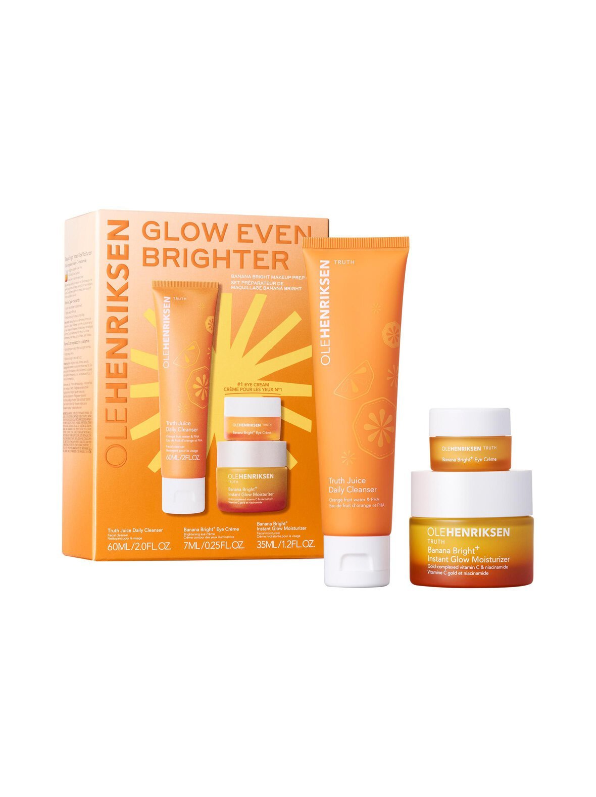 Truth glow even brighter banana bright set -ihonhoitopakkaus
