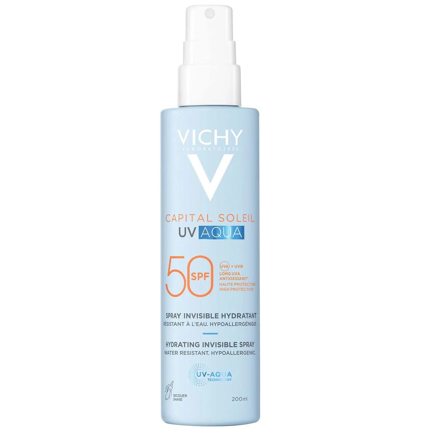 Vichy CS UV-Aqua Invisible Spray SPF50 200 ml