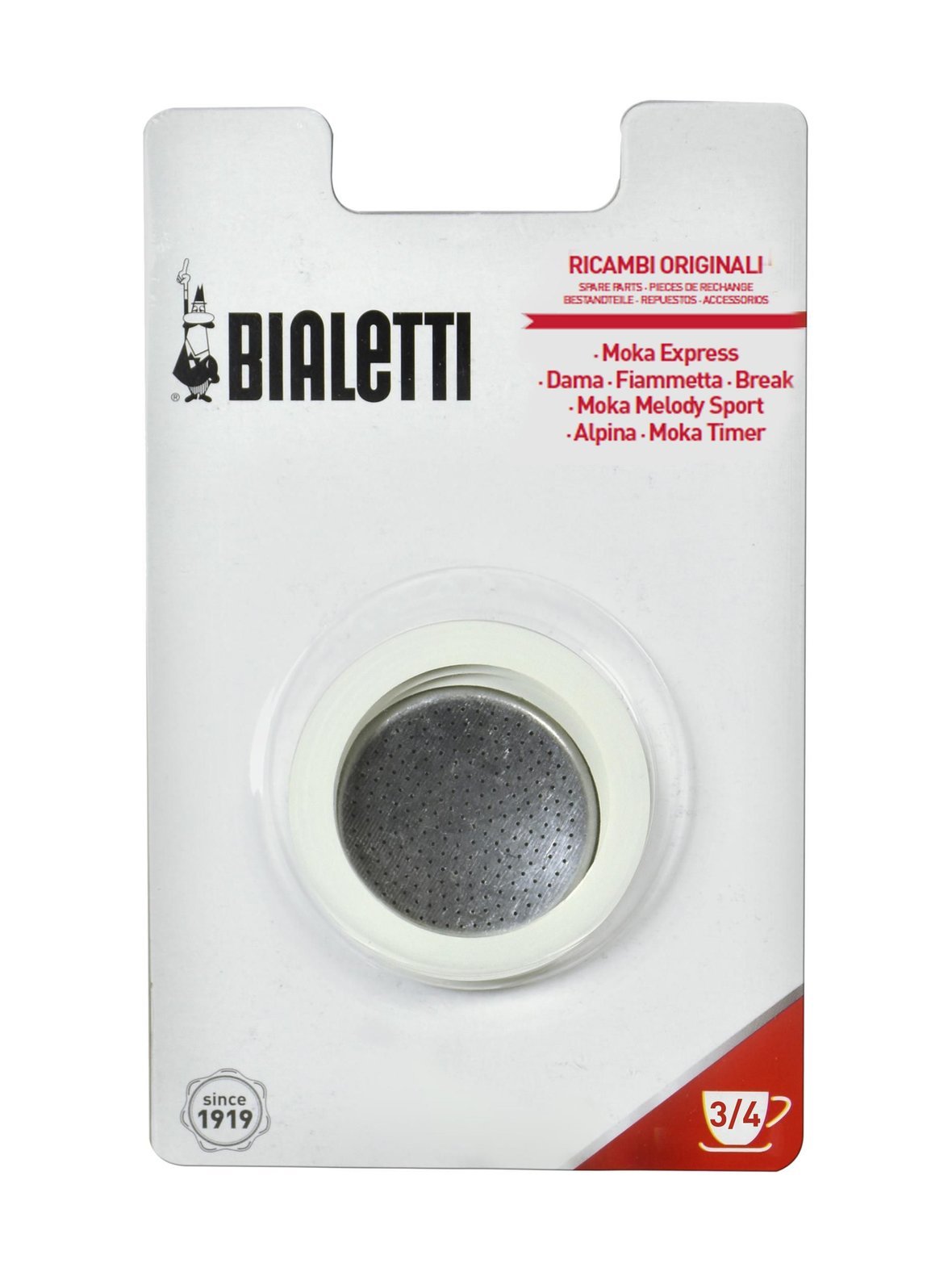 Suodatinlevy + tiivisteitä 3 kupin bialetti-keittimeen