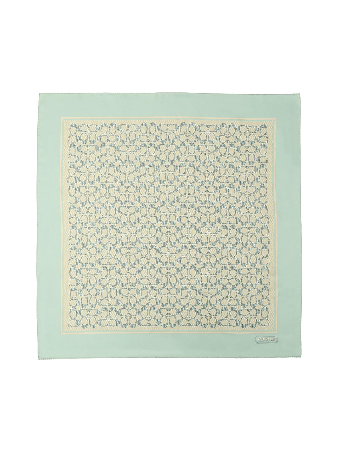 Textured signature c printed silk -neliöhuivi