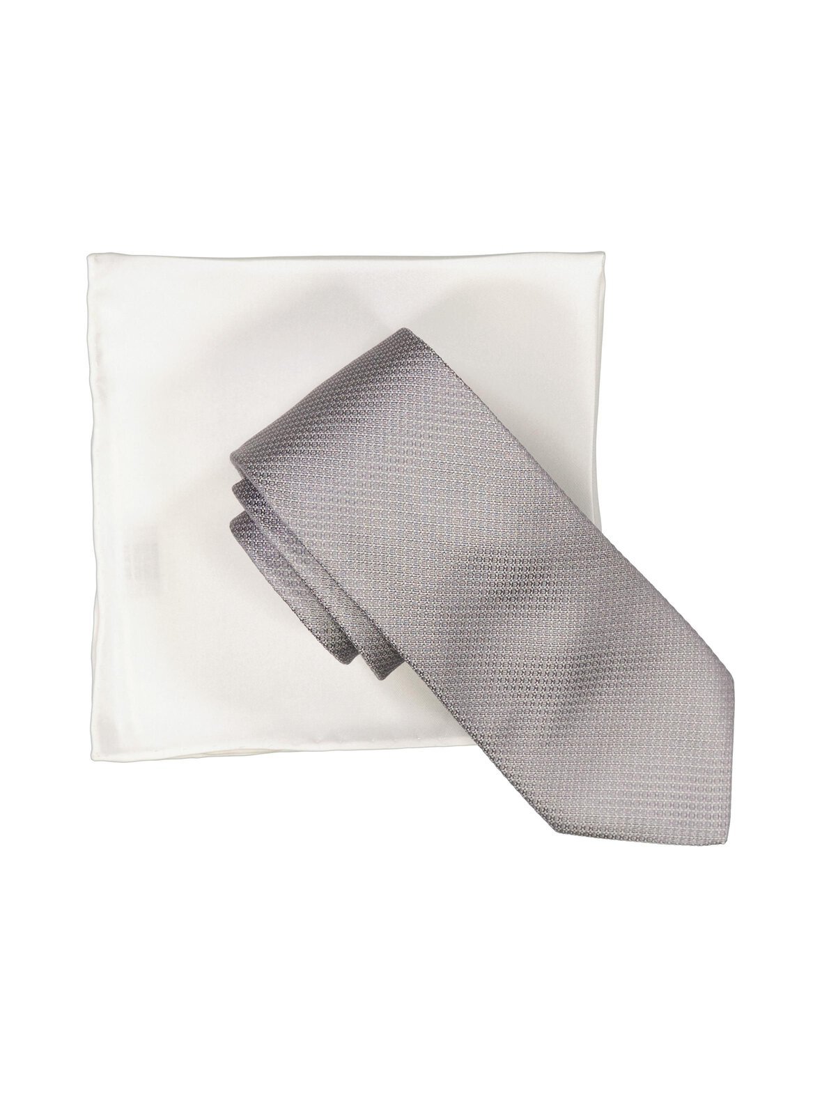 Silkkisolmio ja -taskuliina lahjapakkauksessa