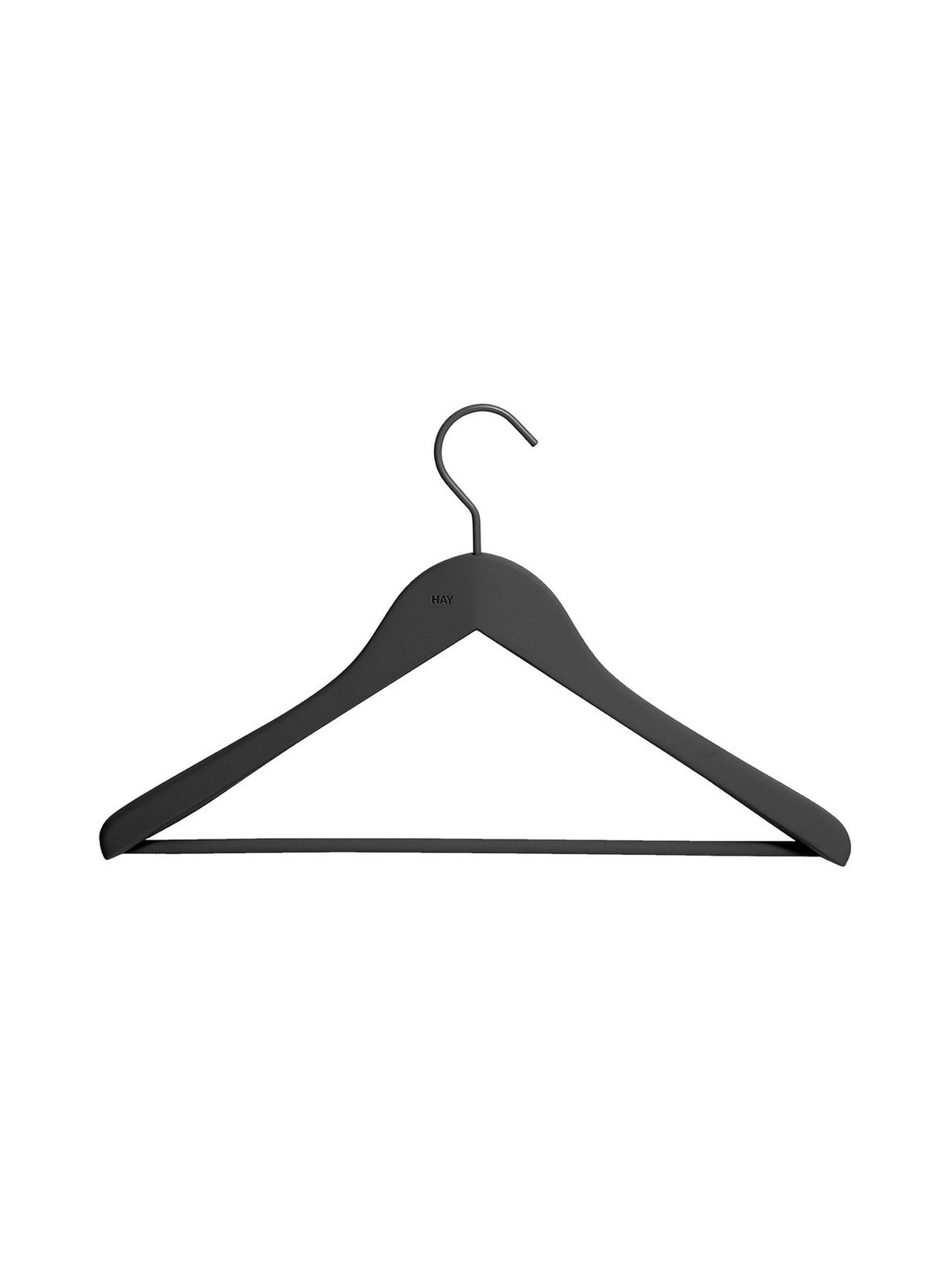 Soft coat hanger w bar, wide -vaateripustin 4 kpl