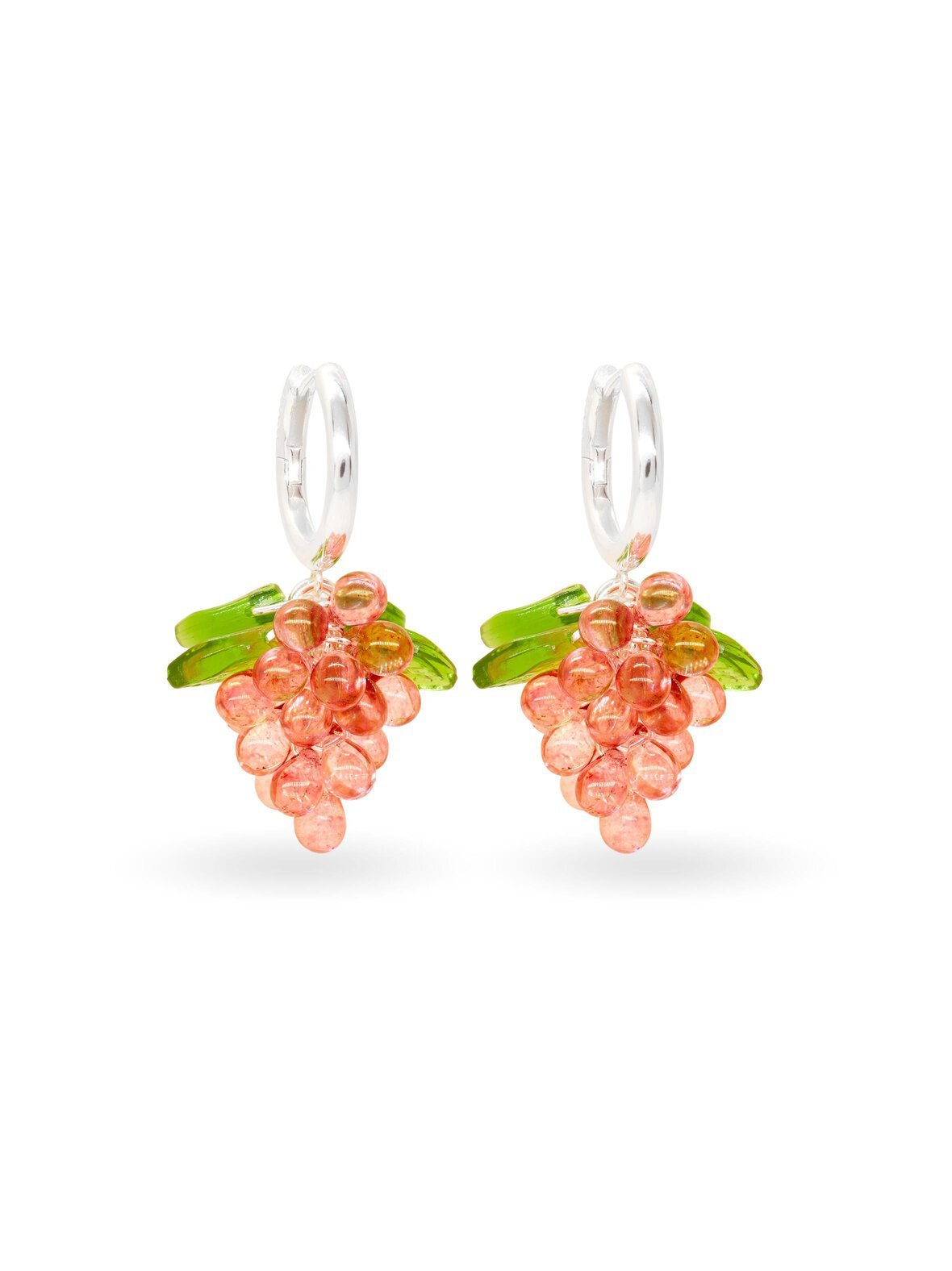 Raspberry jelly in silver -korvakorut hopea
