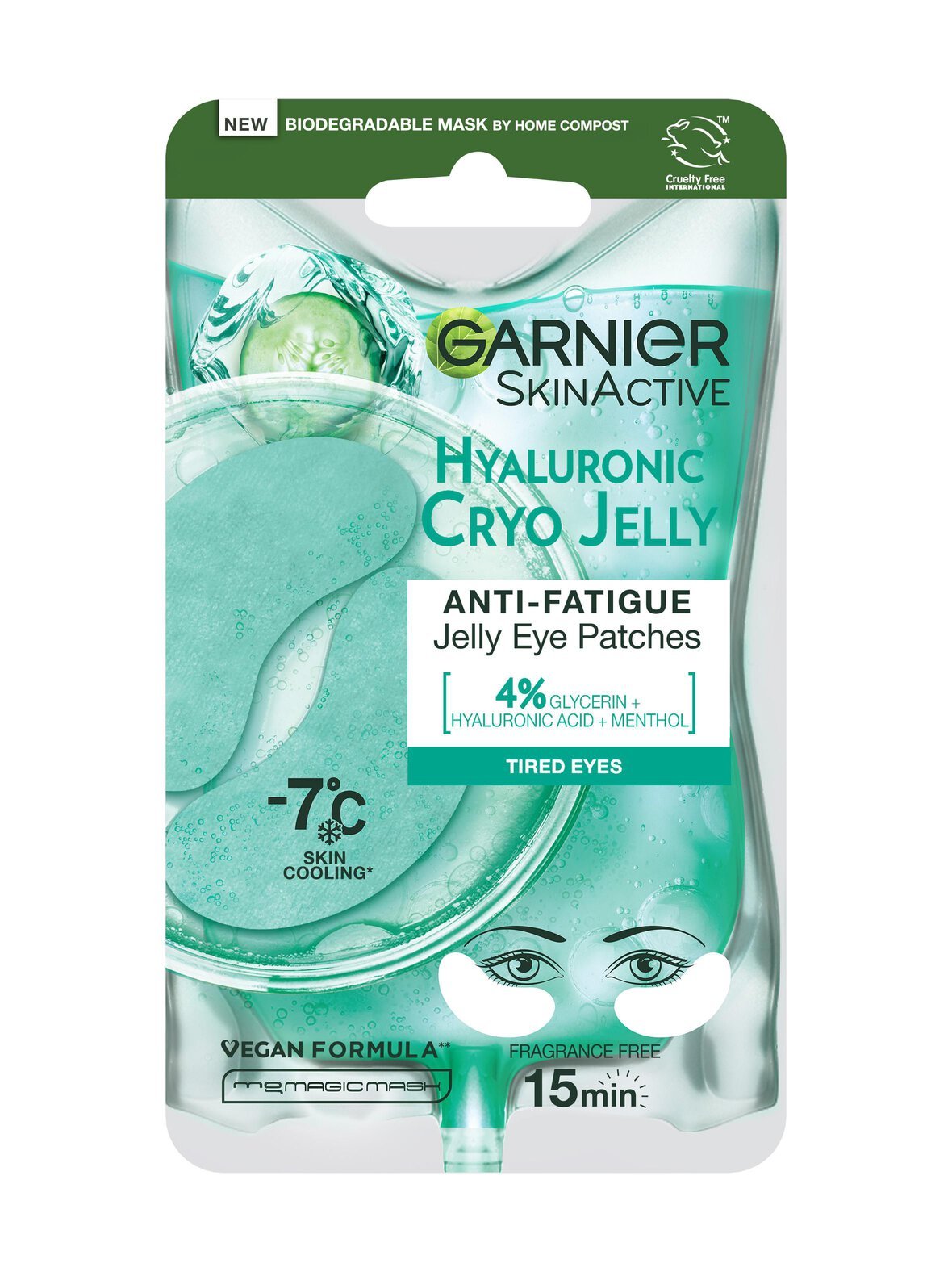 Skinactive hyalyuronic cryo jelly eye mask -silmänalusnaamio