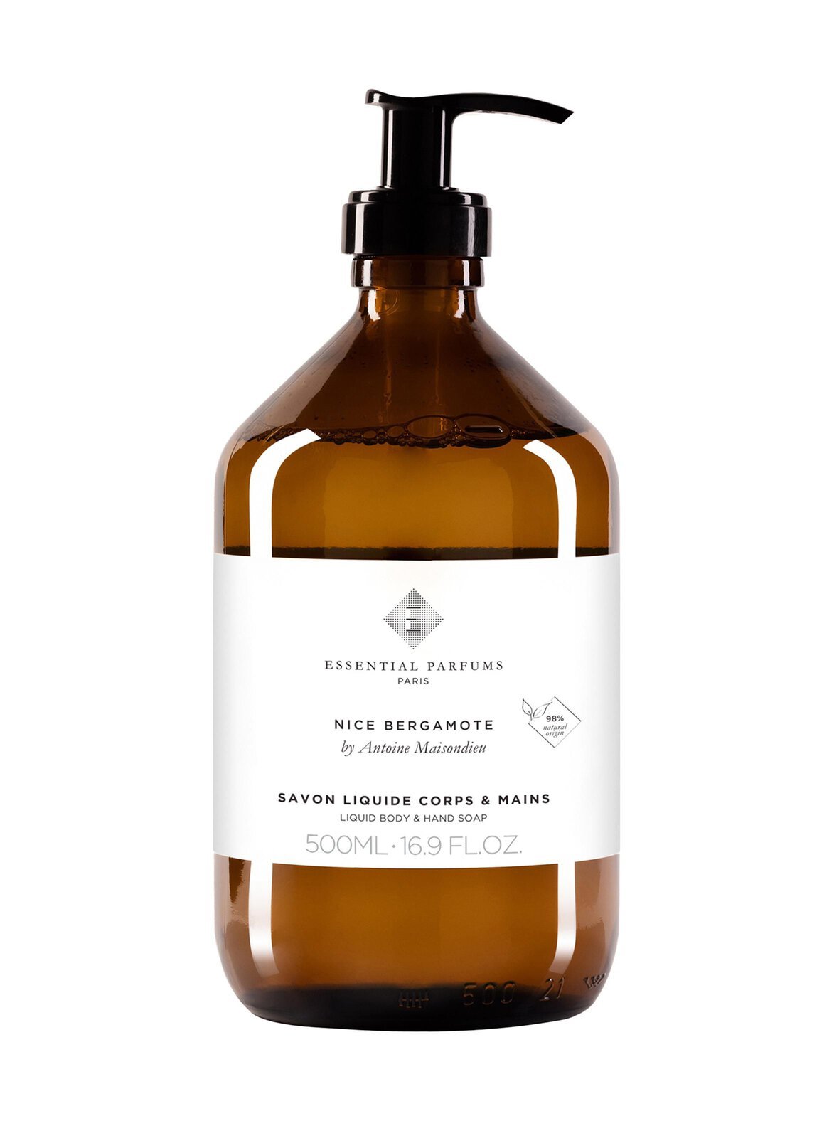 Nice bergamote hand and body soap -nestesaippua