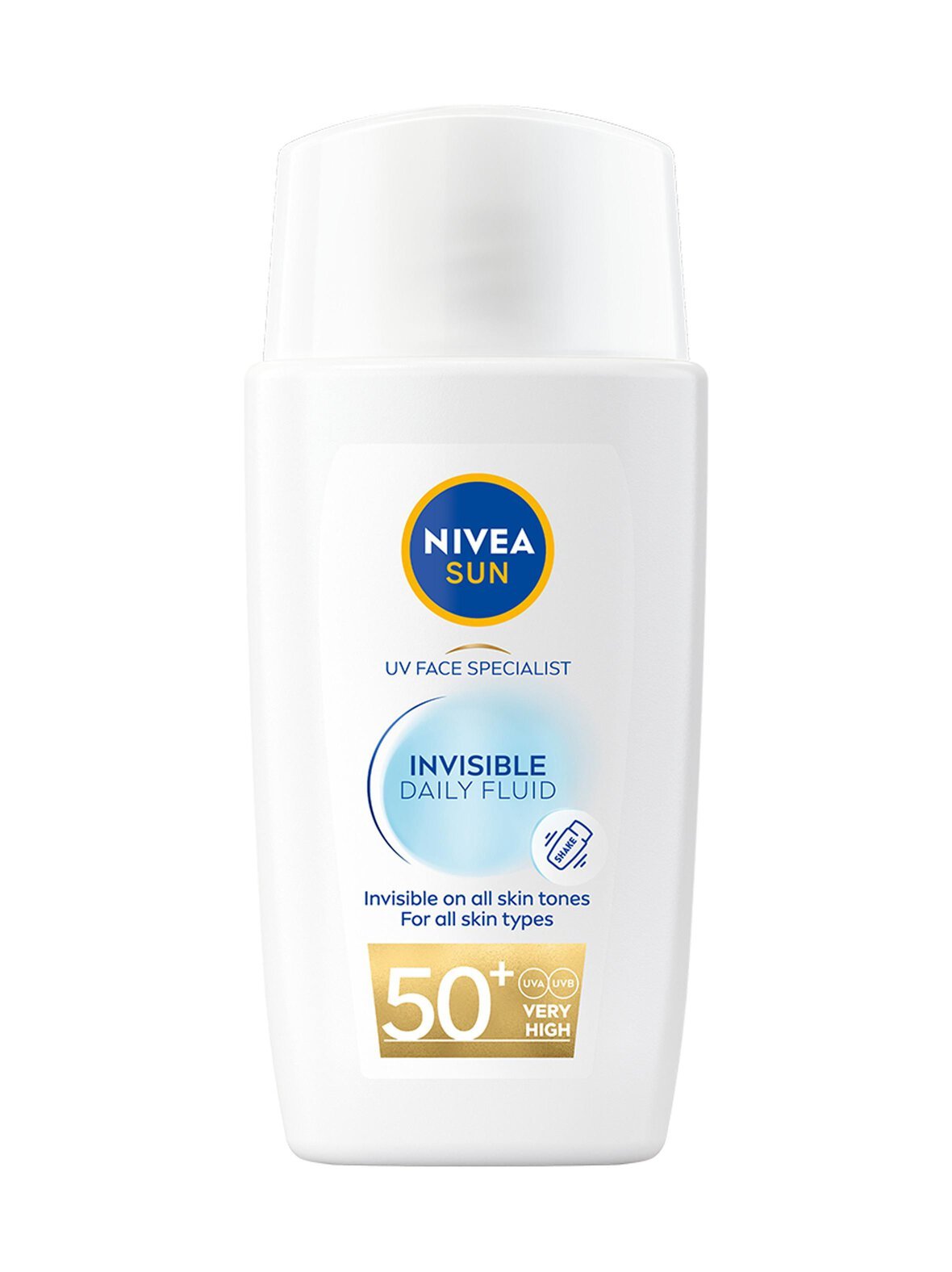 Uv face invisible daily fluid spf50+ -aurinkosuojavoide