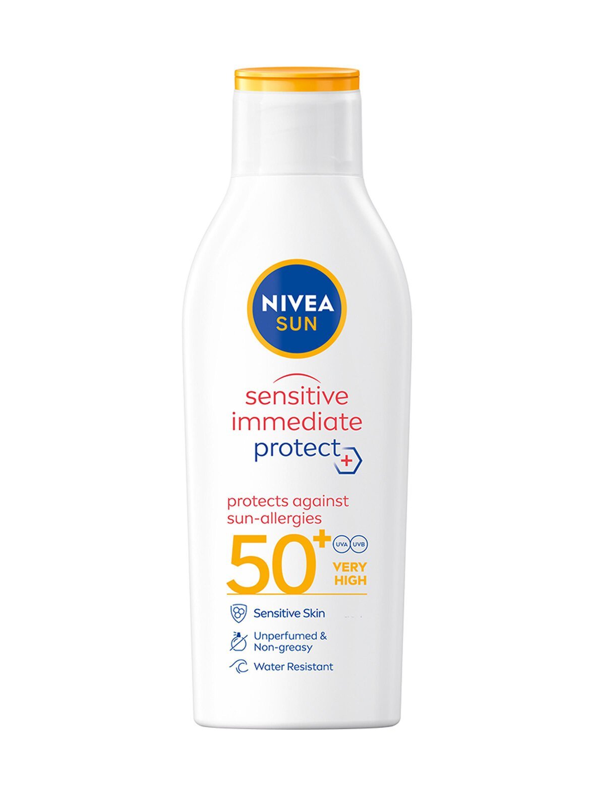 Sensitive immediate protect sun lotion spf50+ -aurinkosuojavoide