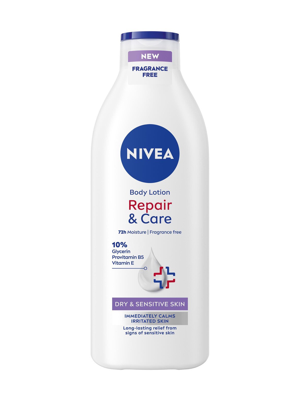 Repair & care fragrance free body lotion -vartaloemulsio, 400 ml