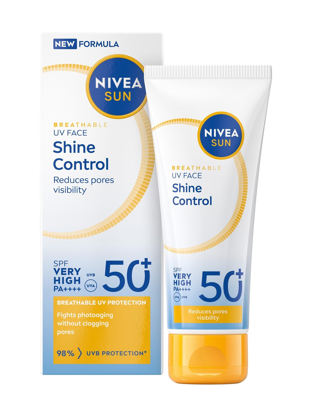 Uv face shine control sun cream sk 50+ -aurinkosuojavoide, 40 ml