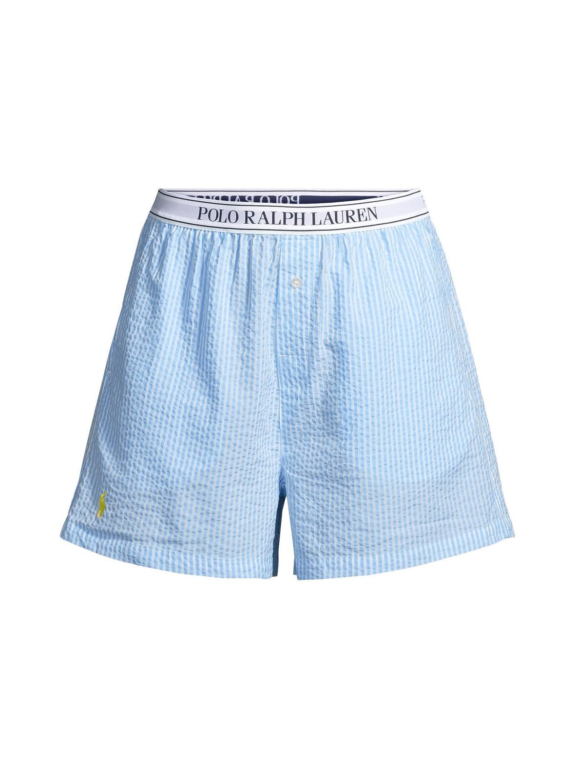 Seersucker boxer logo -pyjamashortsit