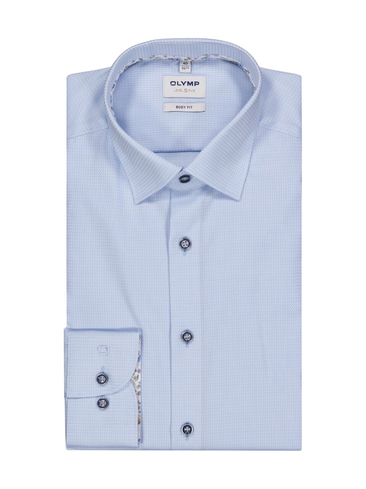 Shirt body fit contrast -kauluspaita