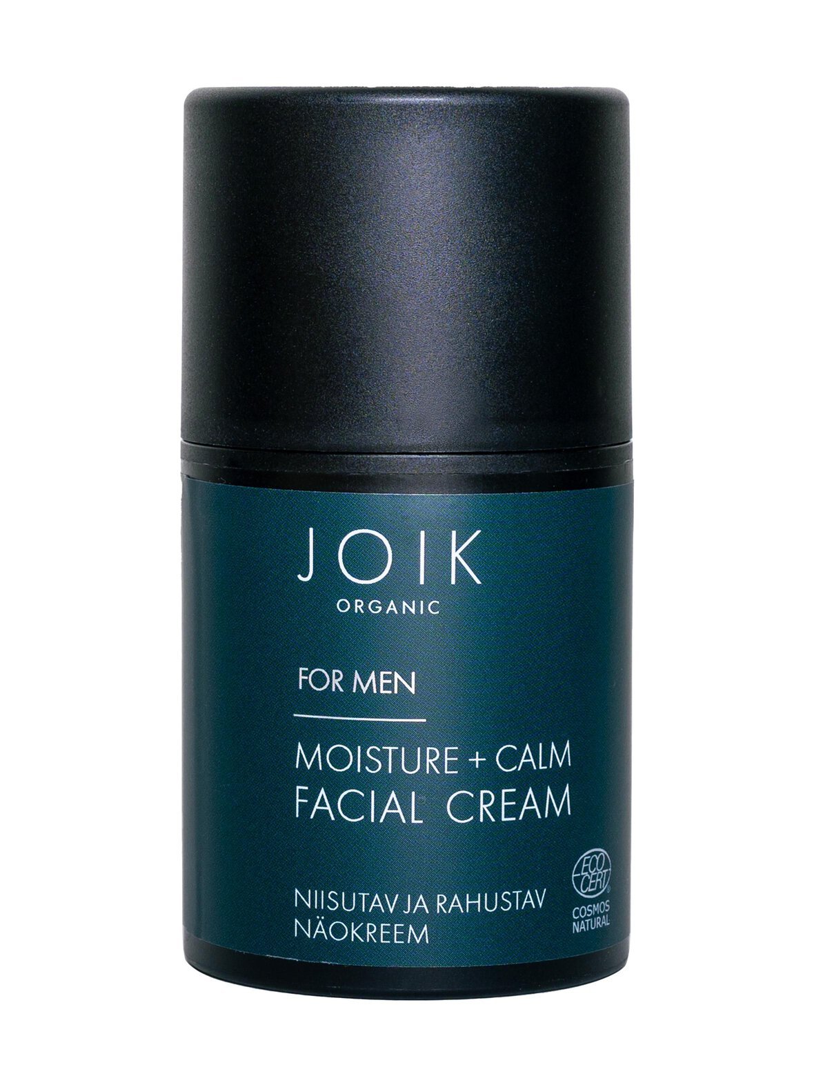 Organic for men moisture & calm facial cream -kasvovoide, 50ml