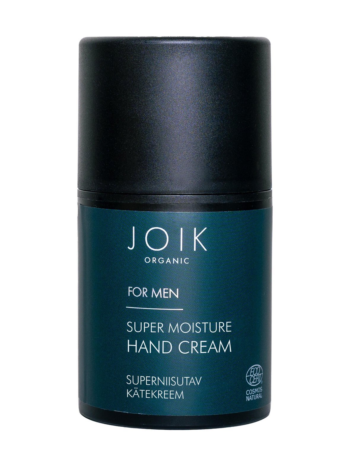 Organic for men super moisturizing hand cream -käsivoide, 50ml