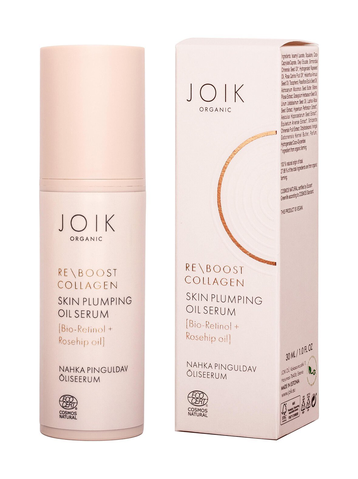 Re-boost collagen skin plumping oil serum -öljyseerumi