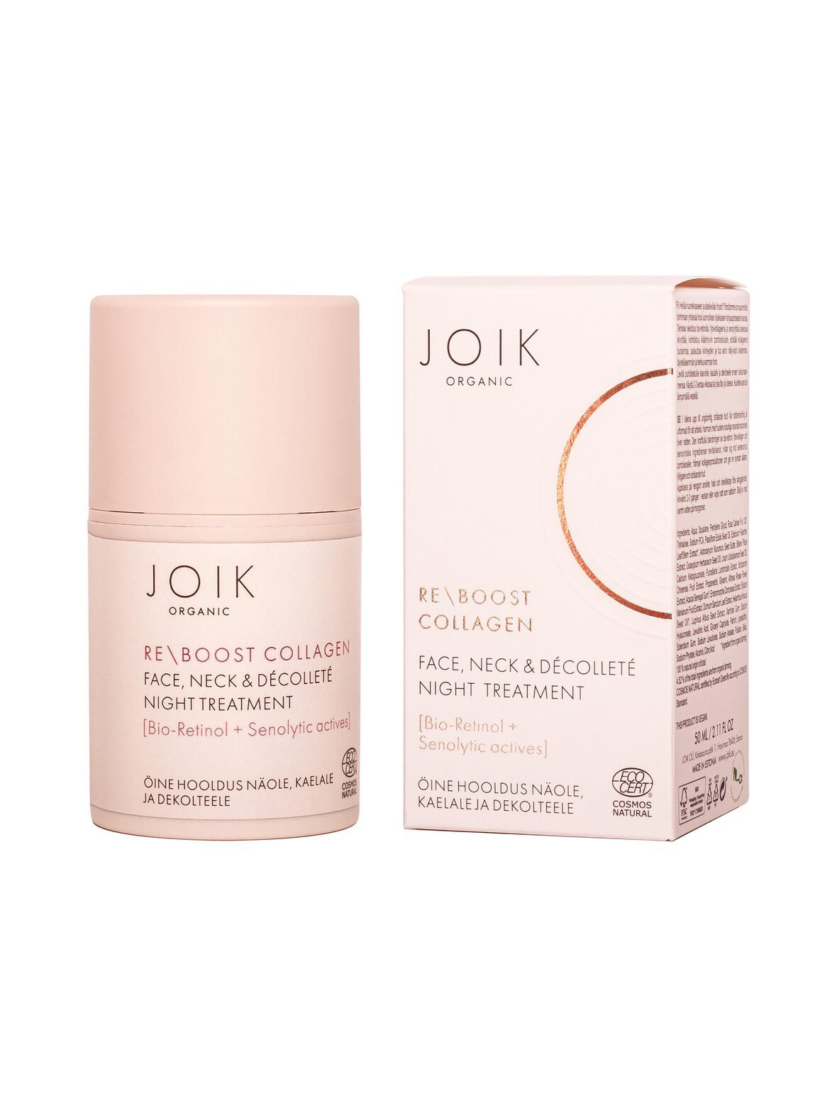 Re-boost collagen face, neck & decollete night treatment -yövoide