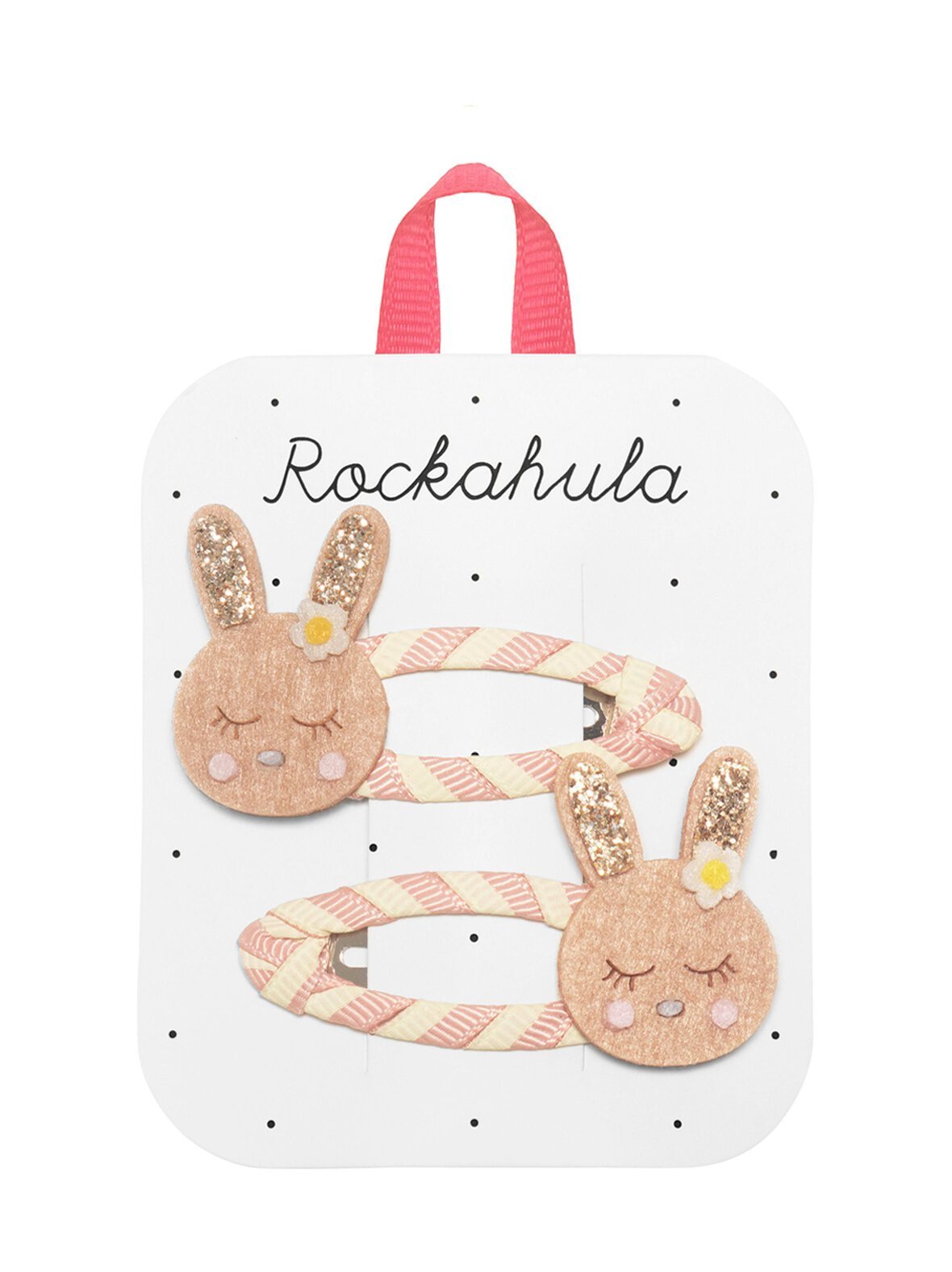 Stripy bunny -hiuspinnit 2 kpl