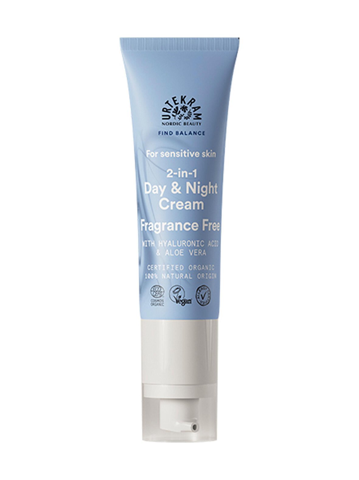 Organic fragrance free gentle face cream -kasvovoide