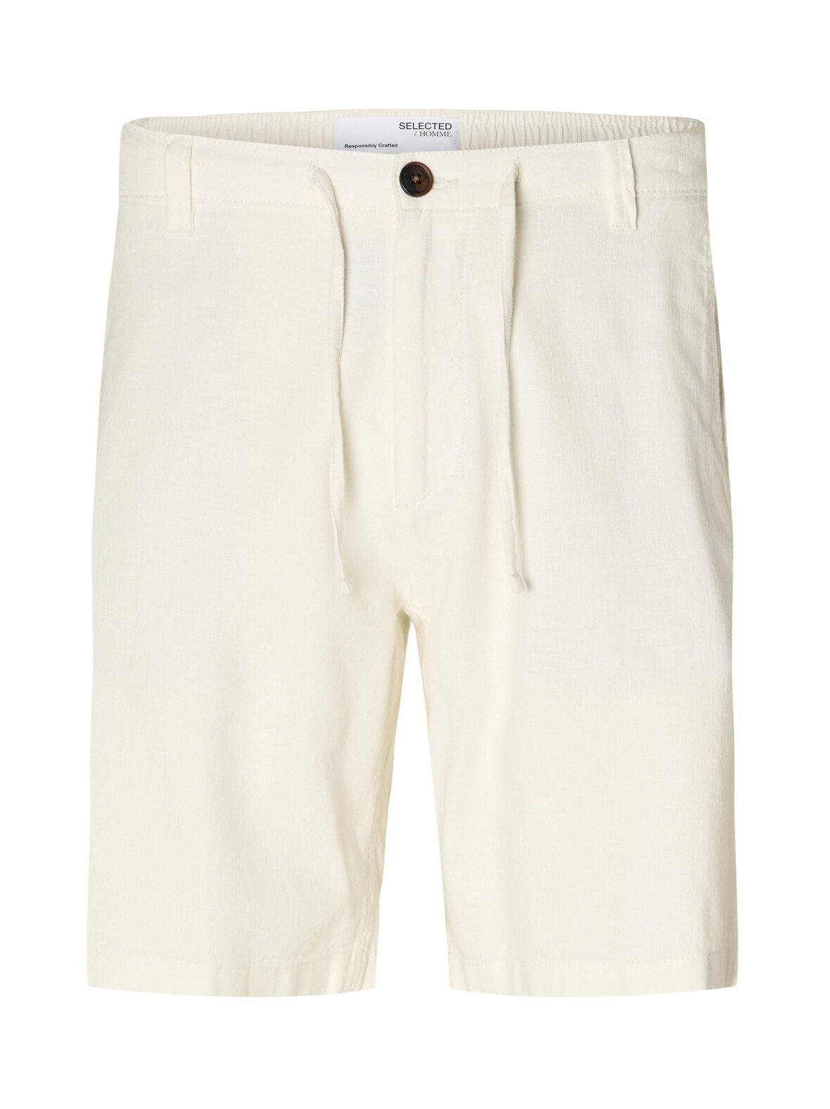 Slhcomfort brody - puuvilla-pellavashortsit