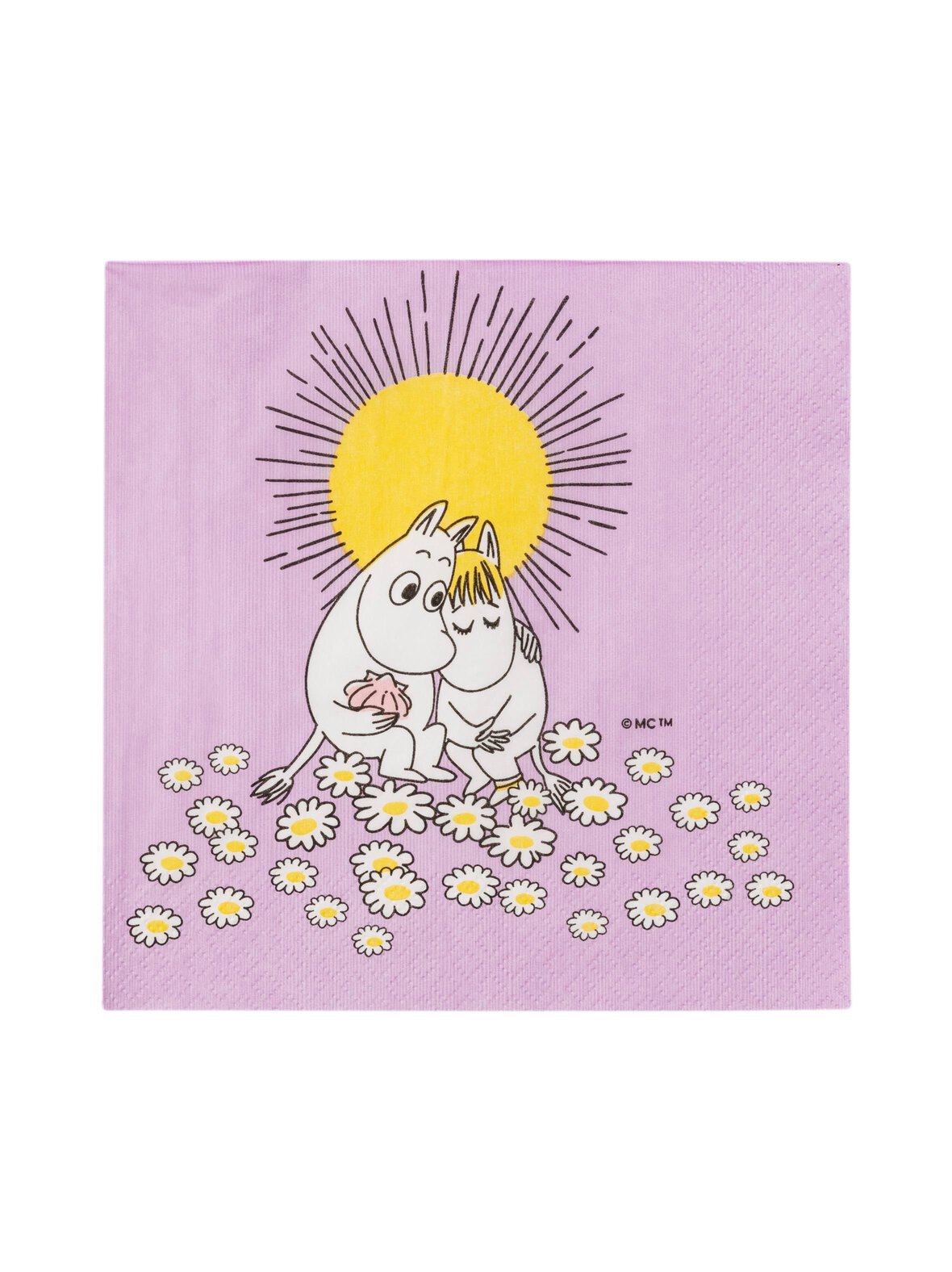 Muumi sydänkäpyset -lautasliina 33 cm, 20 kpl