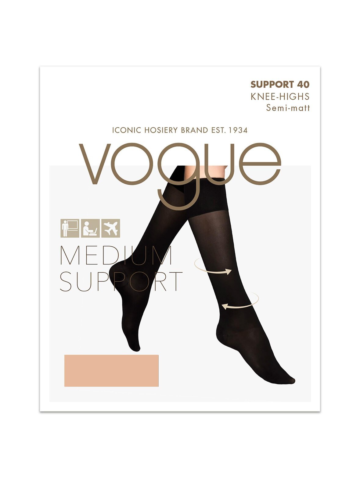 Support -tukipolvisukat 40 den