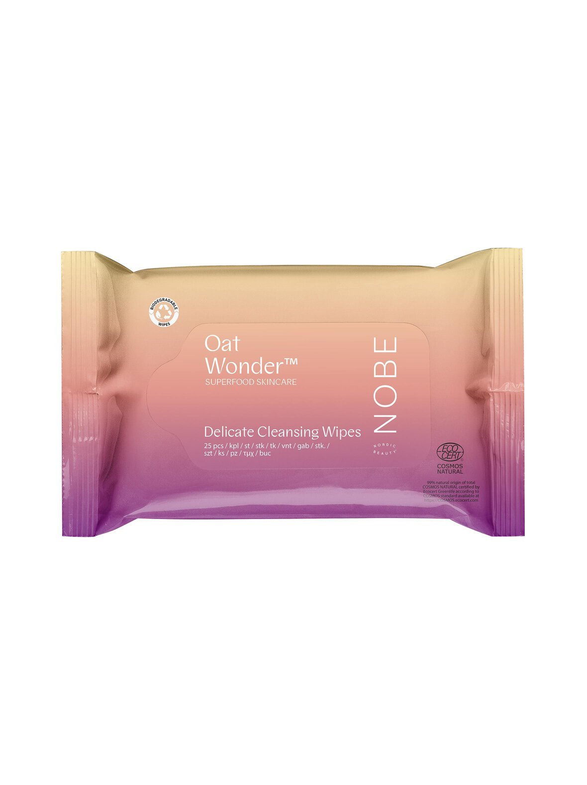 Oat wonder® delicate cleansing wipes -puhdistusliinat 25 kpl