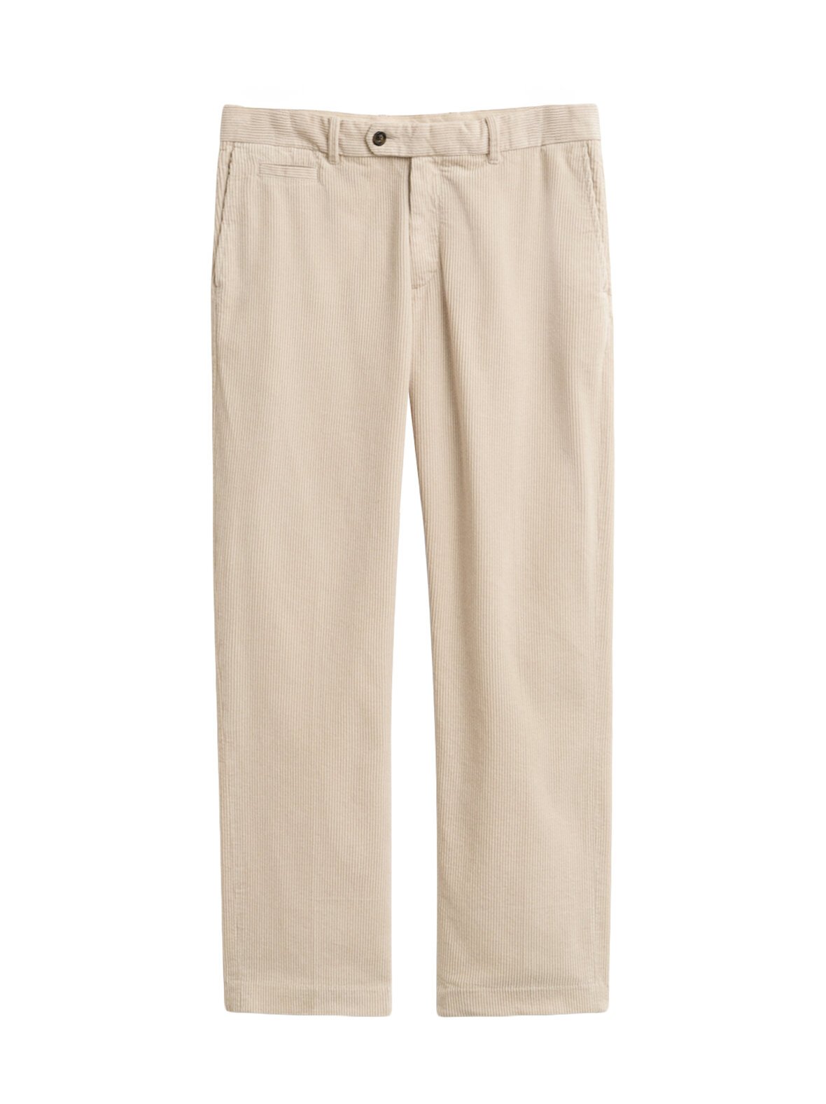 Straight fit -vakosamettihousut