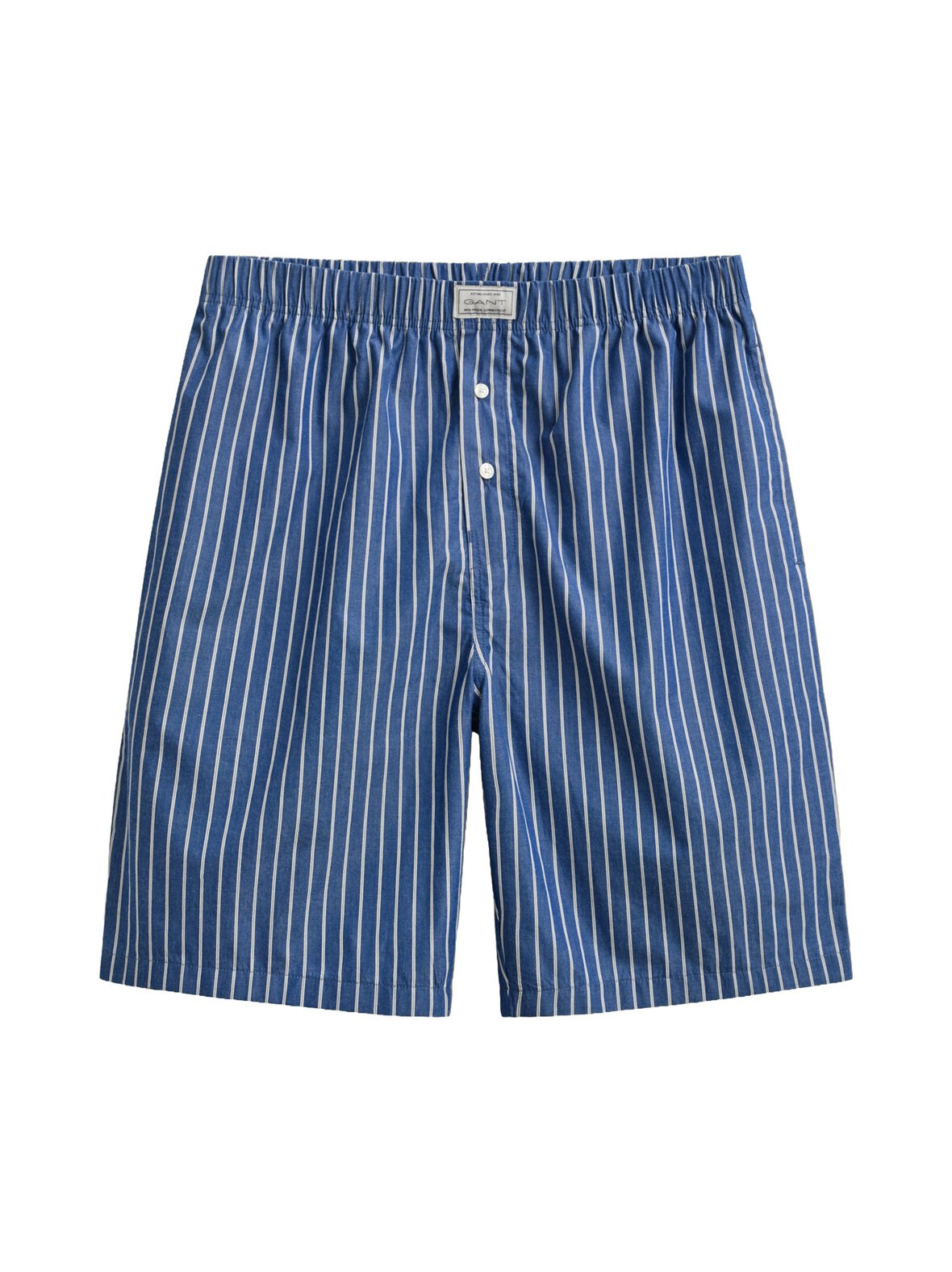 Striped poplin -pyjamashortsit